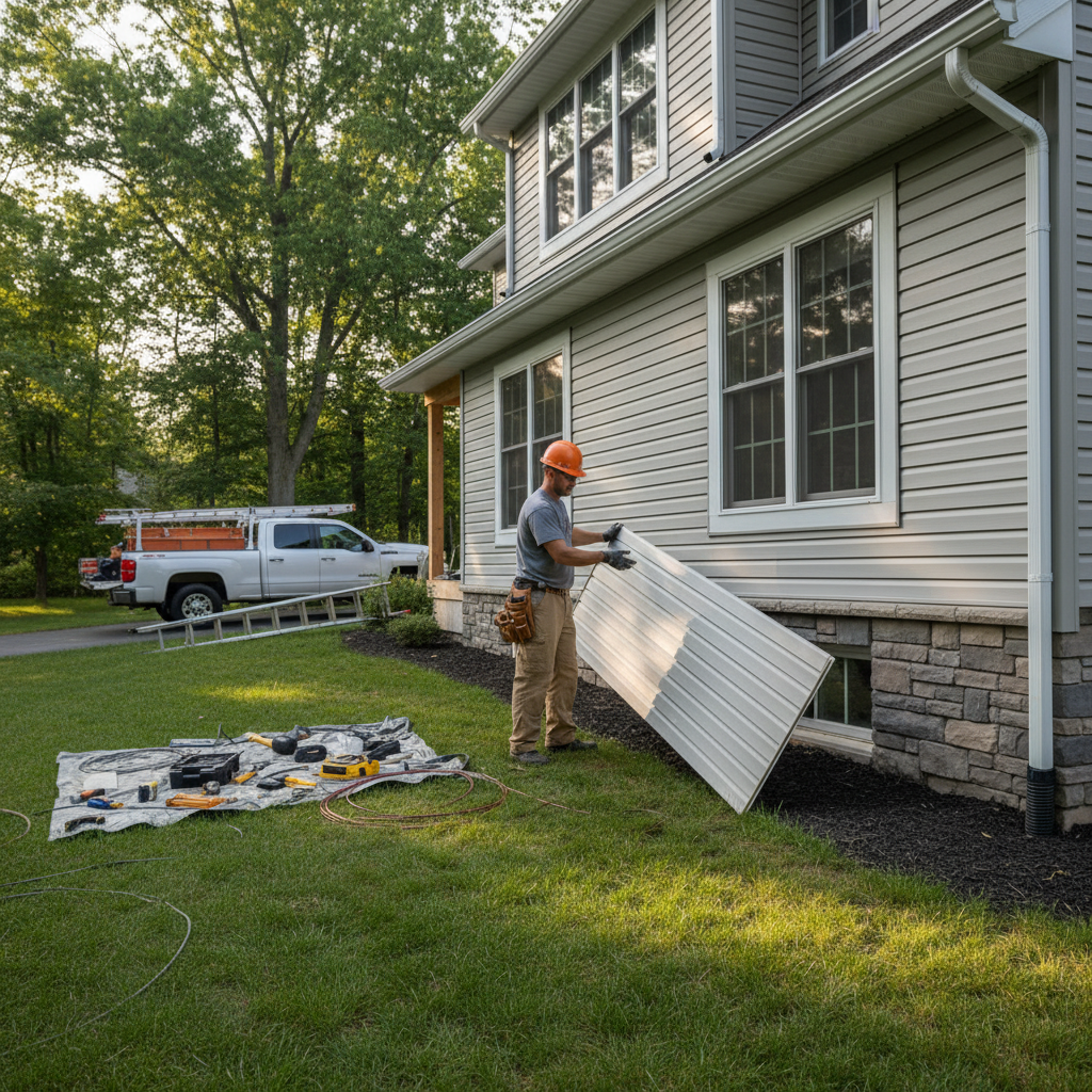 Revêtement extérieur Marsoui — installation professionnelle