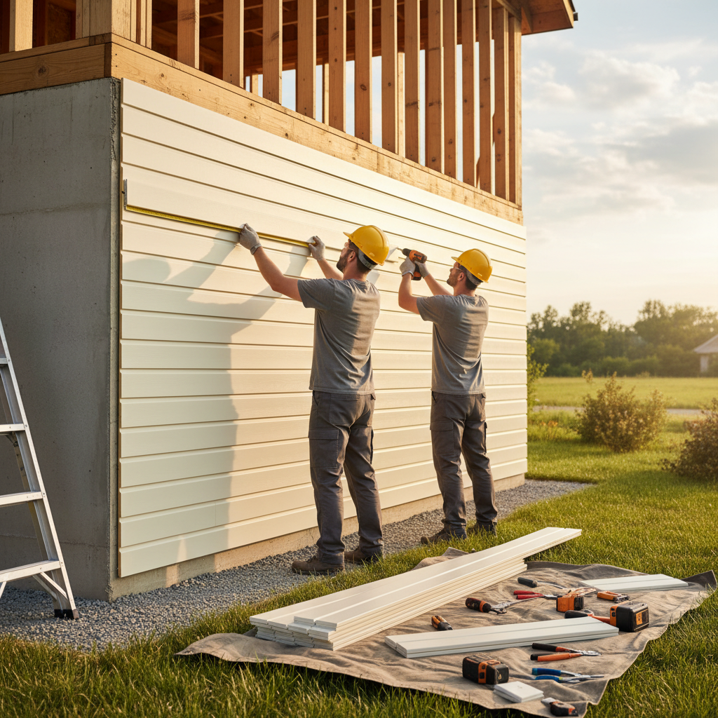 Revêtement extérieur Frampton — installation professionnelle