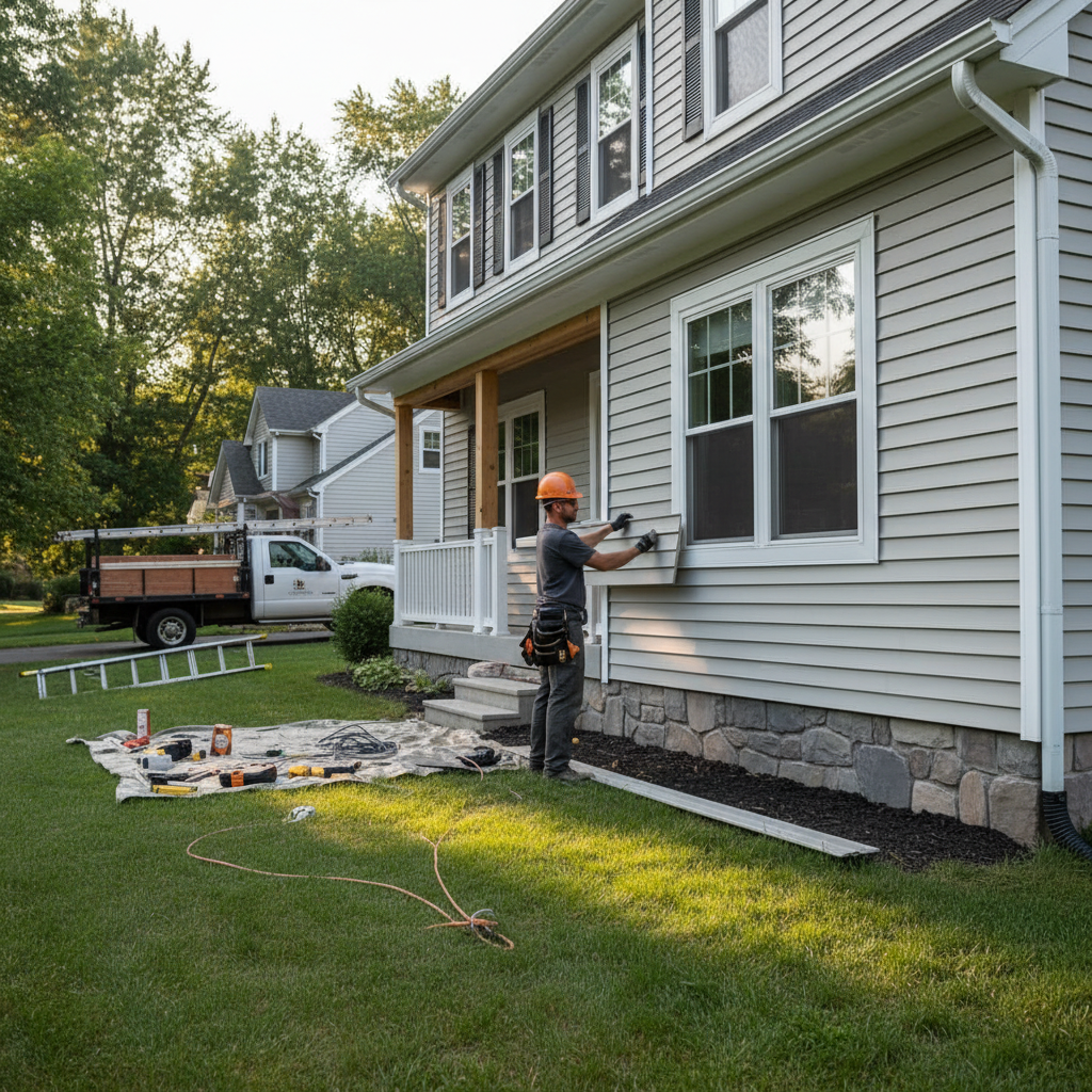 Revêtement extérieur Saint-Flavien — installation professionnelle