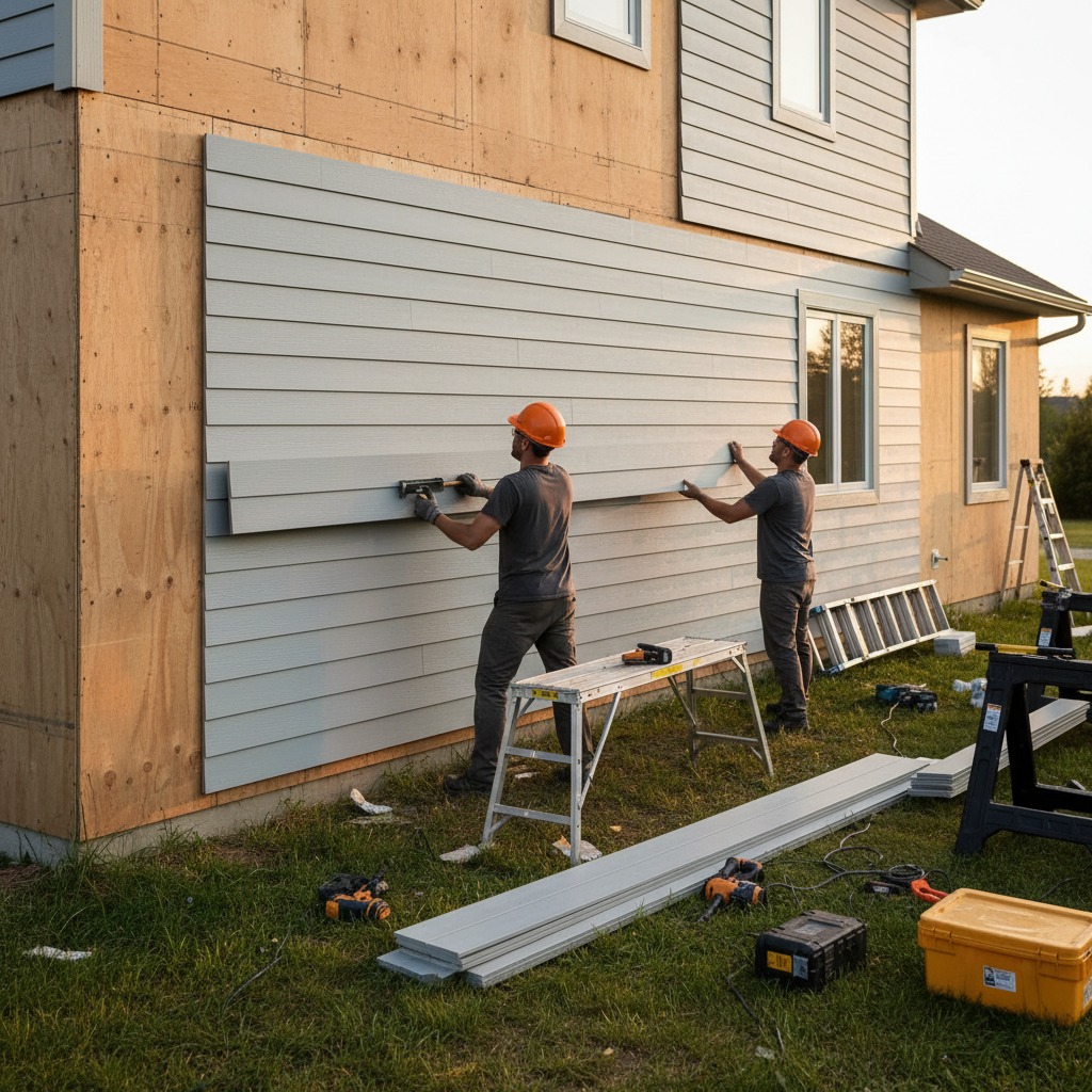 Revêtement extérieur Saint-Siméon — installation professionnelle