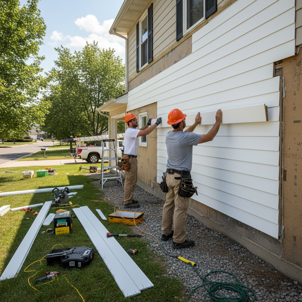 Revêtement extérieur Sainte-Félicité — installation professionnelle